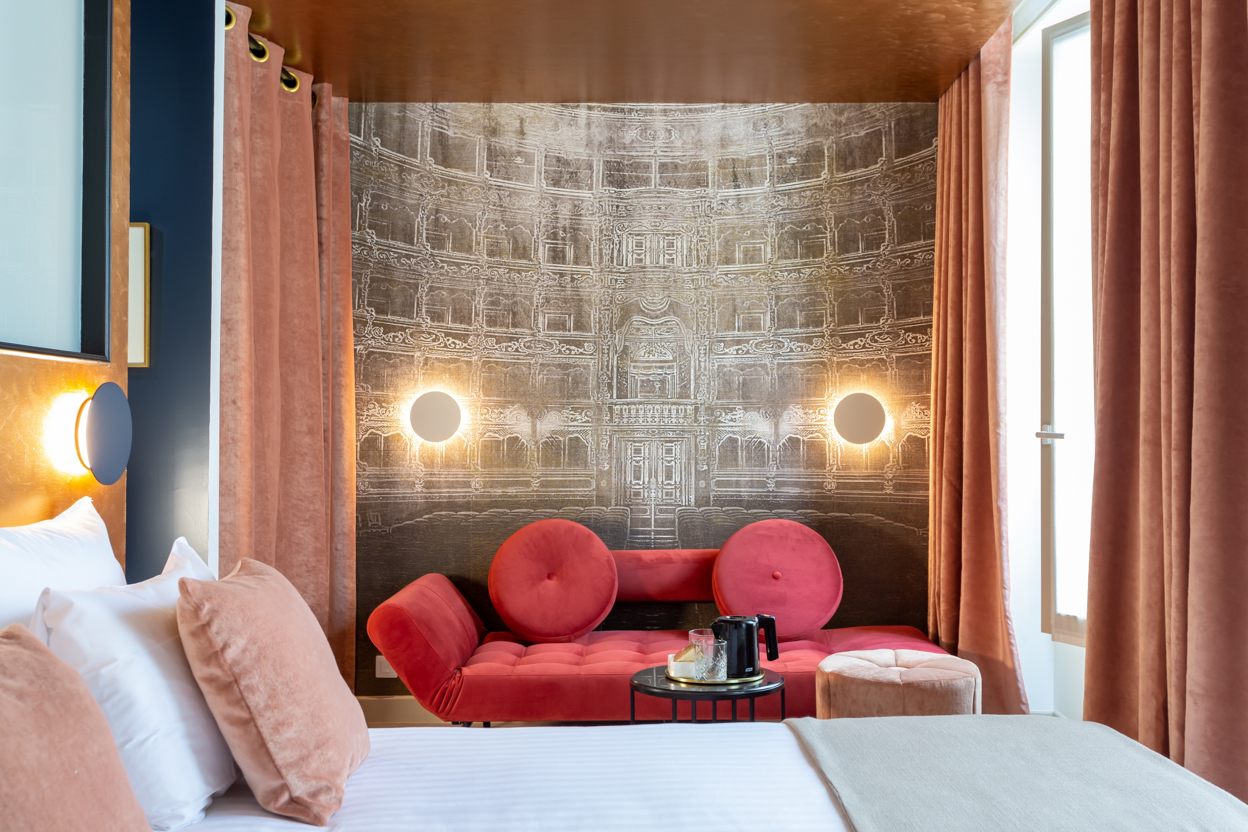 komplettes Einzelzimmer Paris Buche - ohne Montage, Modell Paris Dekor  Buche, Hotelmöbel